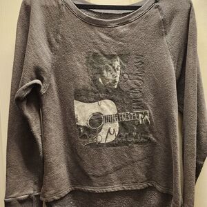Grey Bob Marley Graphic Sweatshirt